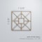 Ekena Millwork Extra Small Jamestown Decorative Fretwork Wood Wall Panels, Hickory, 7 3/8"W x 7 3/8"H x 3/8"T WALW08X08X0375JTNHI - alternate 5